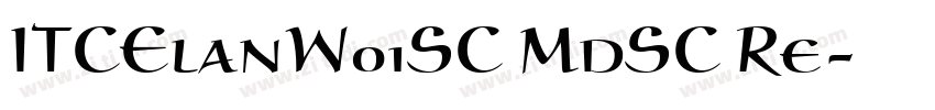 ITCElanW01SC MdSC Re字体转换